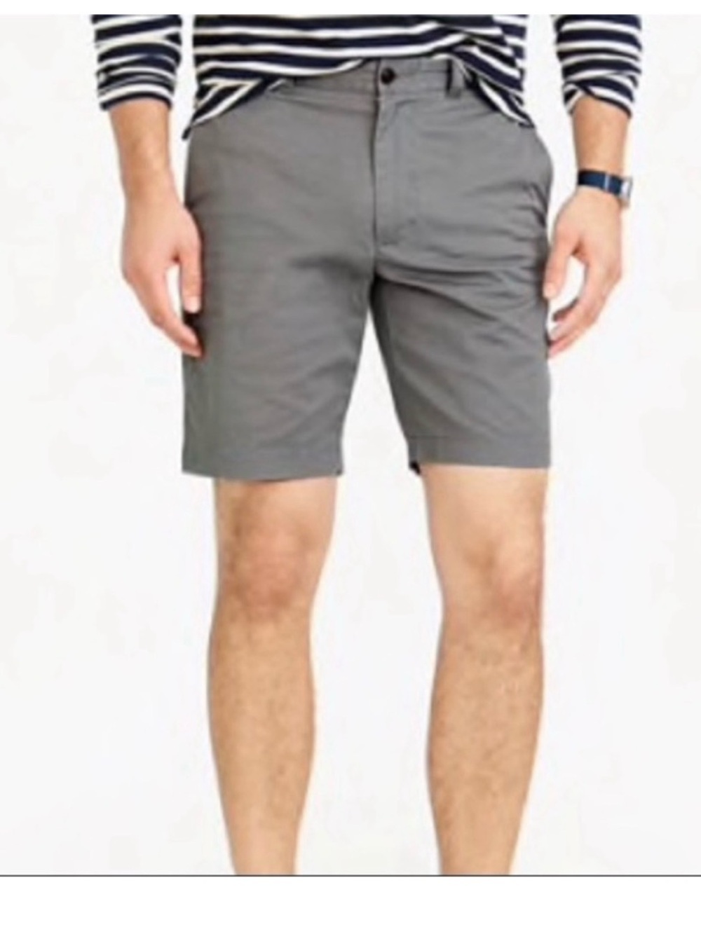 J. Crew Flat Front Gray 9” Shorts | 36
